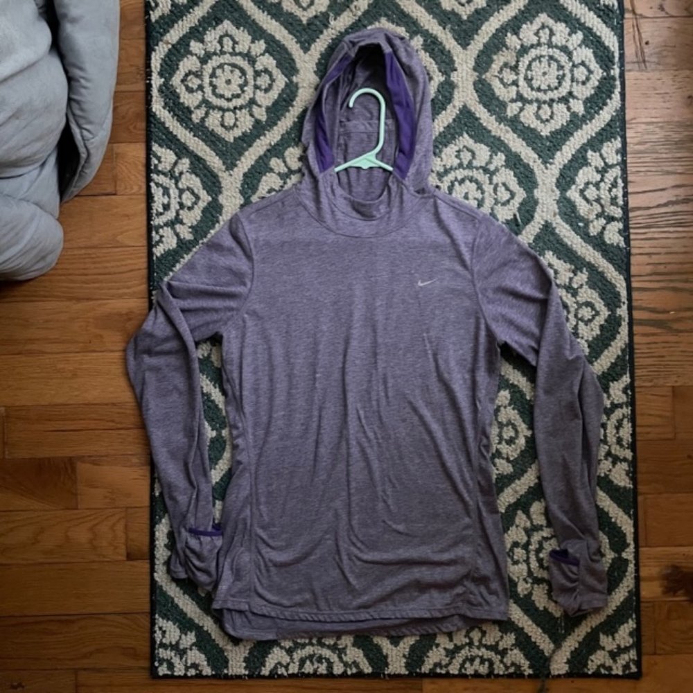 Long Sleeve NIKE Running Dri-Fit thin hoodie